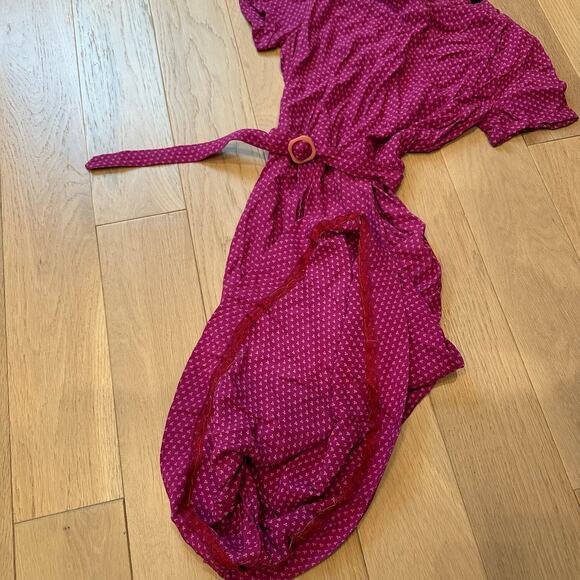 Vintage Jane Schaffhausen Belle France Pink Dress Small - Picture 9 of 10